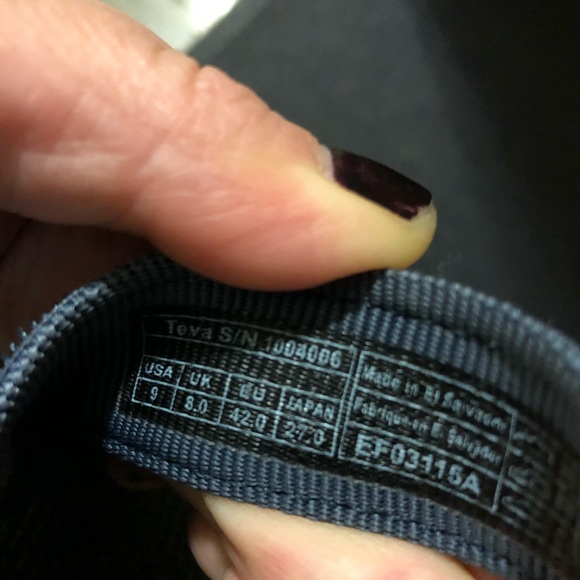 Teva men blue sandals - Picture 3 of 3